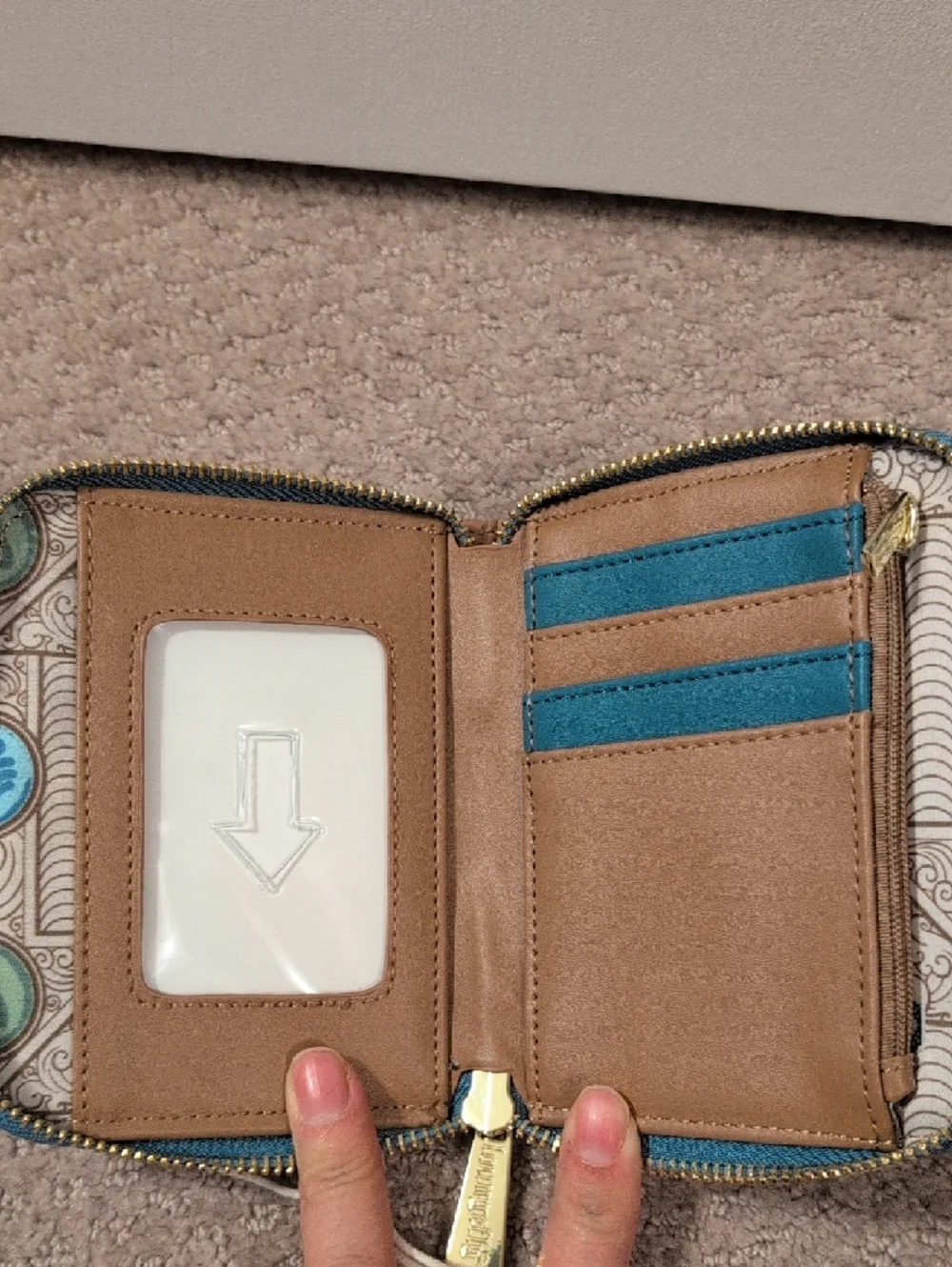 Loungefly Nickelodeon Aang Avatar Zip-Around Wallet NWT